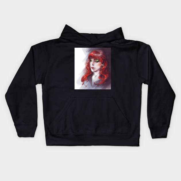 Rowena´s Portrait Kids Hoodie by GioGui